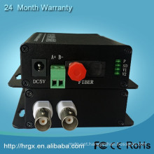 2 channel single fiber single mode video transmitter audio to ip converter